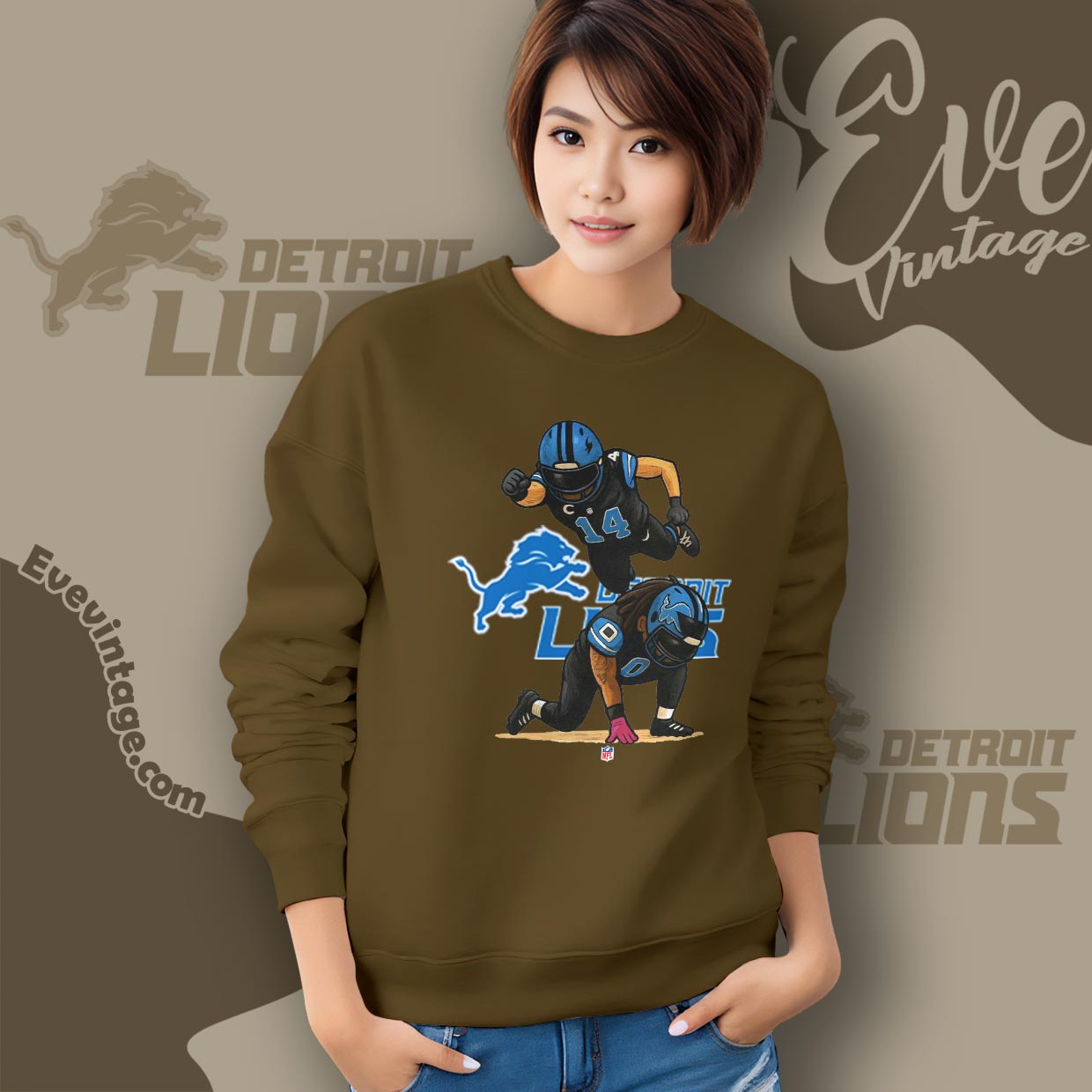 Amon Ra St.brown Jahmyr Gibbs Celebration Pose T-shirt Amon Ra St.brown Jahmyr Gibbs Celebration Pose T-shirt