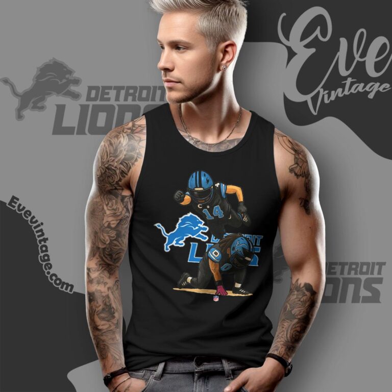 Amon Ra St brown Jahmyr Gibbs Celebration Pose T shirt Tank Top Racerback Amon Ra St brown Jahmyr Gibbs Celebration Pose T shirt Tank Top Racerback