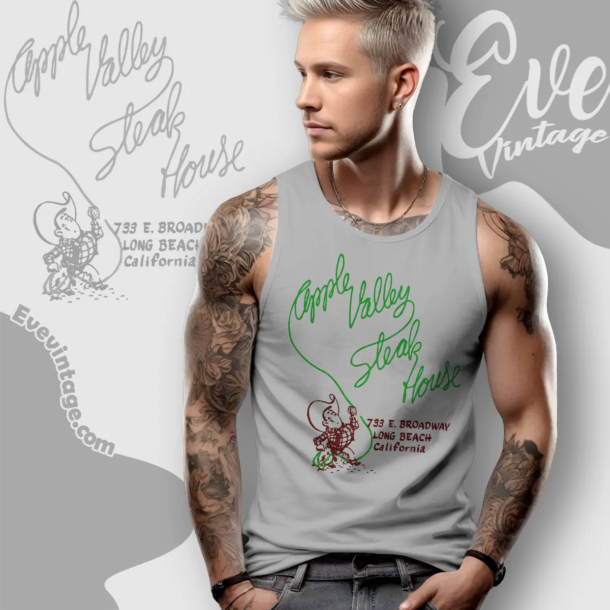 Apple Valley Steak House Shirt Long Beach Ca Tiki Bar Tank Top Racerback Apple Valley Steak House Shirt Long Beach Ca Tiki Bar Tank Top Racerback