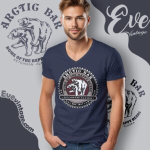 Arctic Bar Shirt Ketchikan Alaska Dive Bar Tee V Neck TShirt