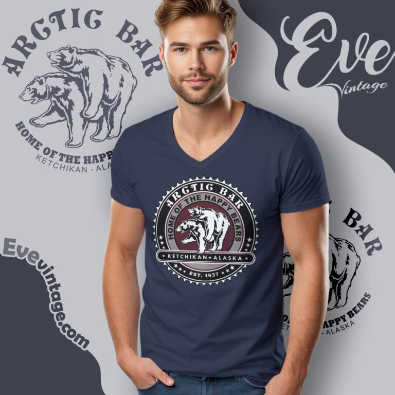 Arctic Bar Shirt Ketchikan Alaska Dive Bar Tee V Neck TShirt Arctic Bar Shirt Ketchikan Alaska Dive Bar Tee V Neck TShirt