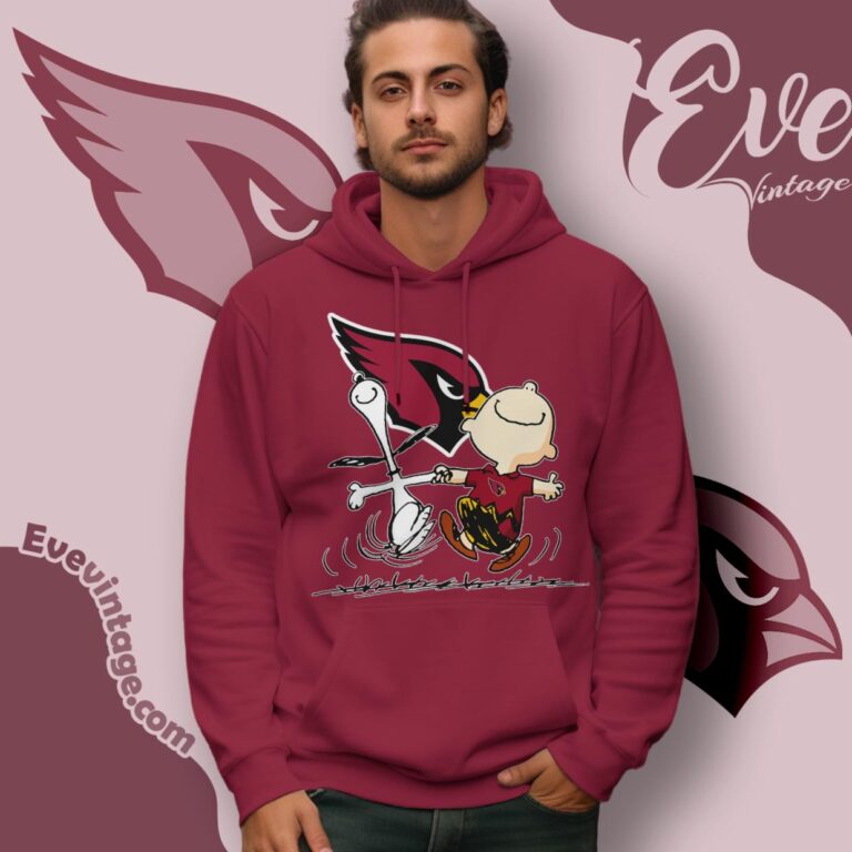 Arizona Cardinals Charlie Brown Snoopy Happy Dancing Shirt Hoodie Arizona Cardinals Charlie Brown Snoopy Happy Dancing Shirt Hoodie