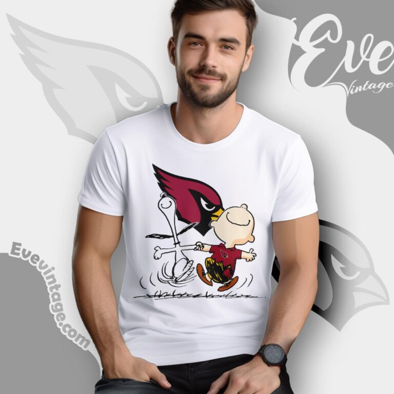 Arizona Cardinals Charlie Brown Snoopy Happy Dancing Shirt T Shirt Arizona Cardinals Charlie Brown Snoopy Happy Dancing Shirt T Shirt
