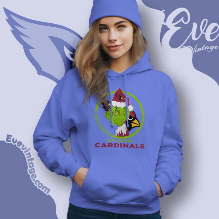 Arizona Cardinals Christmas Grinch Shirt I Hate People But I Love My Cardinals Hoodie Arizona Cardinals Christmas Grinch Shirt I Hate People But I Love My Cardinals Hoodie