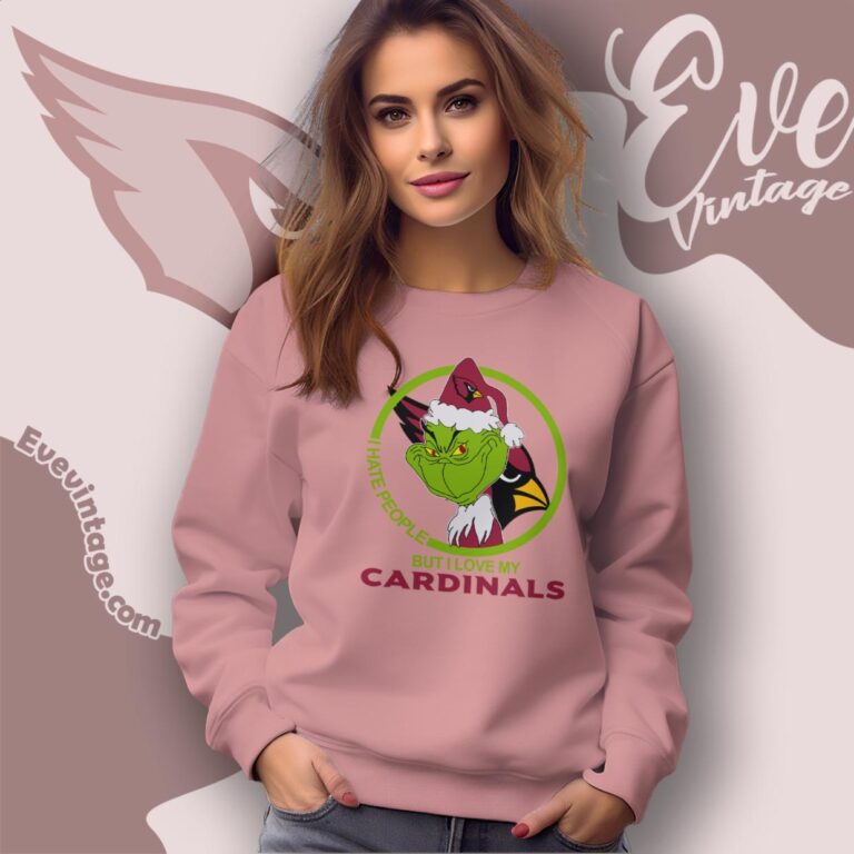 Arizona Cardinals Christmas Grinch Shirt I Hate People But I Love My Cardinals Sweatshirt Arizona Cardinals Christmas Grinch Shirt I Hate People But I Love My Cardinals Sweatshirt