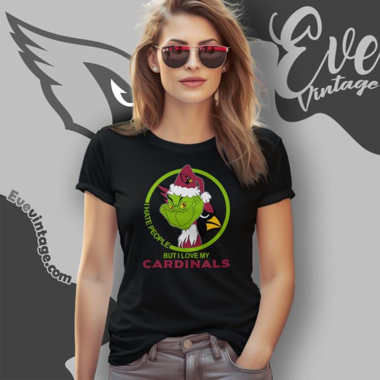 Arizona Cardinals Christmas Grinch Shirt I Hate People But I Love My Cardinals Women T Shirt Arizona Cardinals Christmas Grinch Shirt I Hate People But I Love My Cardinals Women T Shirt