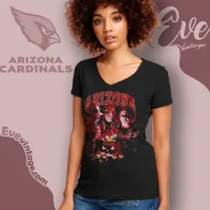 Arizona Cardinals Halloween Horror V Neck TShirt
