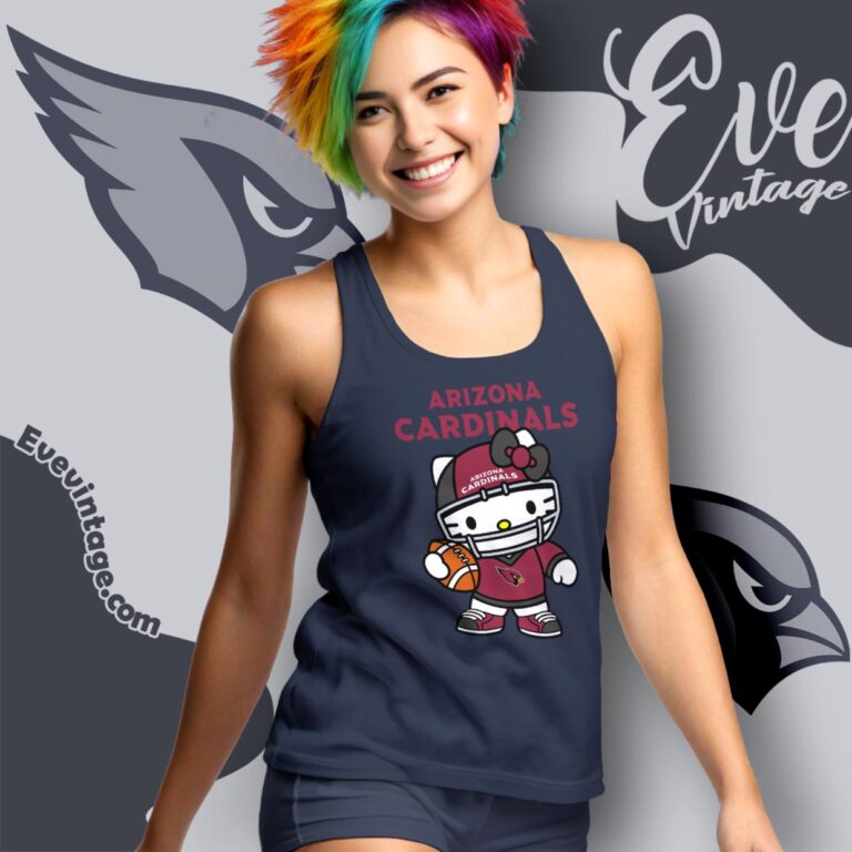 Arizona Cardinals Hello Kitty Shirt Tank Top Racerback Arizona Cardinals Hello Kitty Shirt Tank Top Racerback