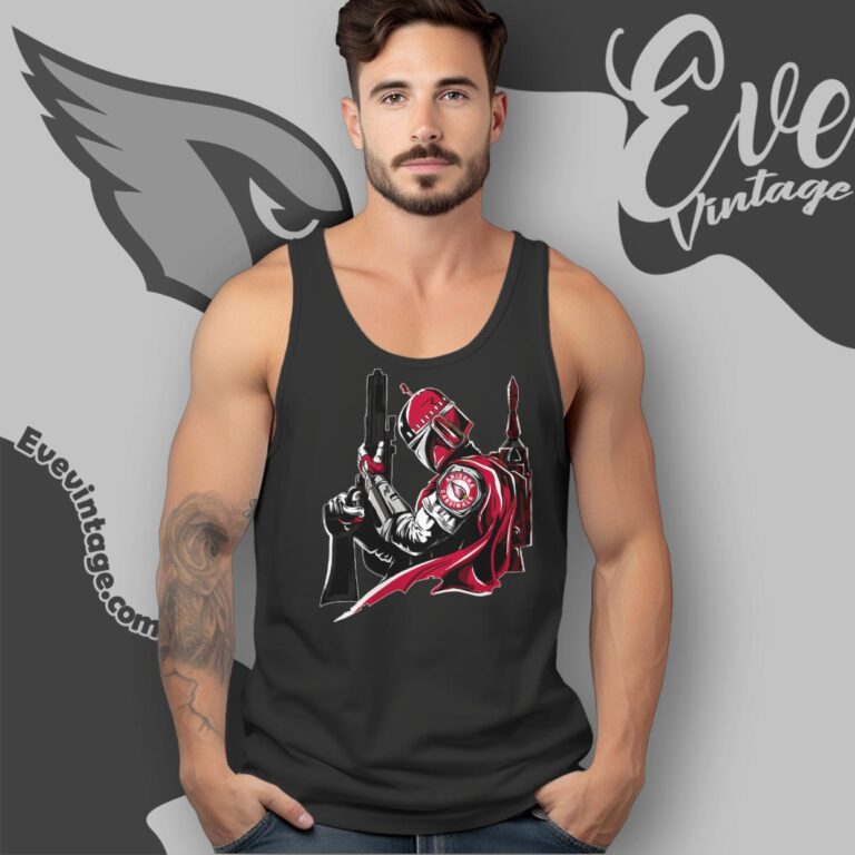 Arizona Cardinals Mandalorian Star Wars Shirt Tank Top Racerback Arizona Cardinals Mandalorian Star Wars Shirt Tank Top Racerback