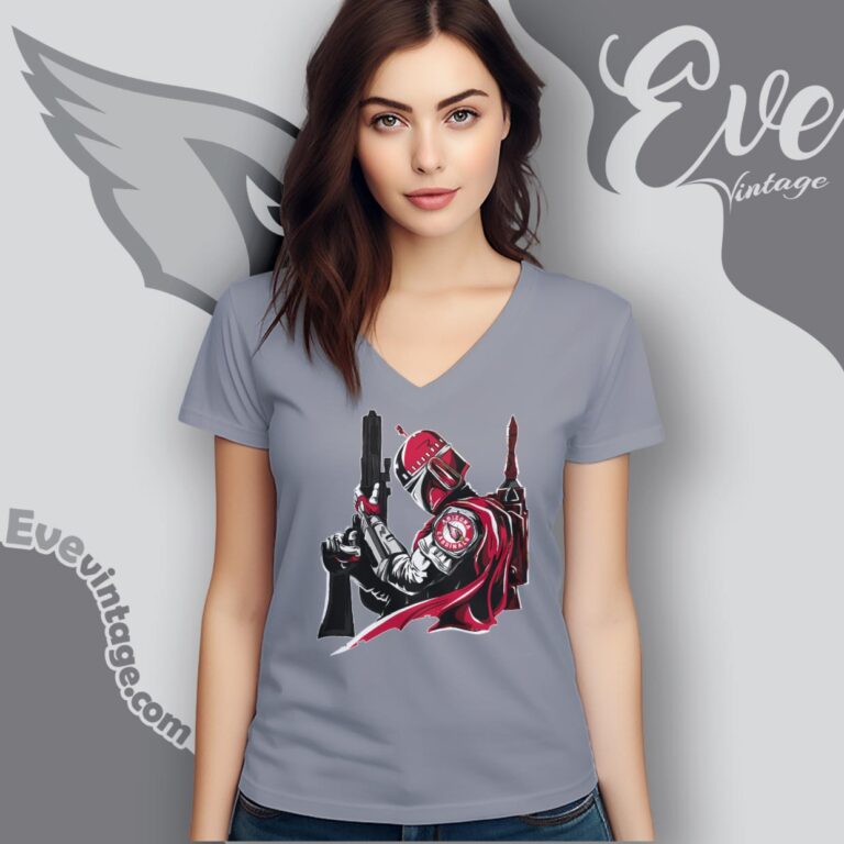 Arizona Cardinals Mandalorian Star Wars Shirt V Neck TShirt Arizona Cardinals Mandalorian Star Wars Shirt V Neck TShirt