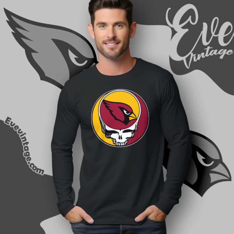 Arizona Cardinals Steal Your Face Grateful Dead Shirt Long Sleeve Tee Arizona Cardinals Steal Your Face Grateful Dead Shirt Long Sleeve Tee