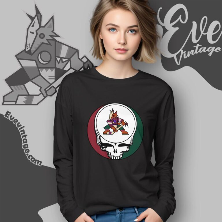 Arizona Coyotes Steal Your Face Grateful Dead Shirt Long Sleeve Tee Arizona Coyotes Steal Your Face Grateful Dead Shirt Long Sleeve Tee