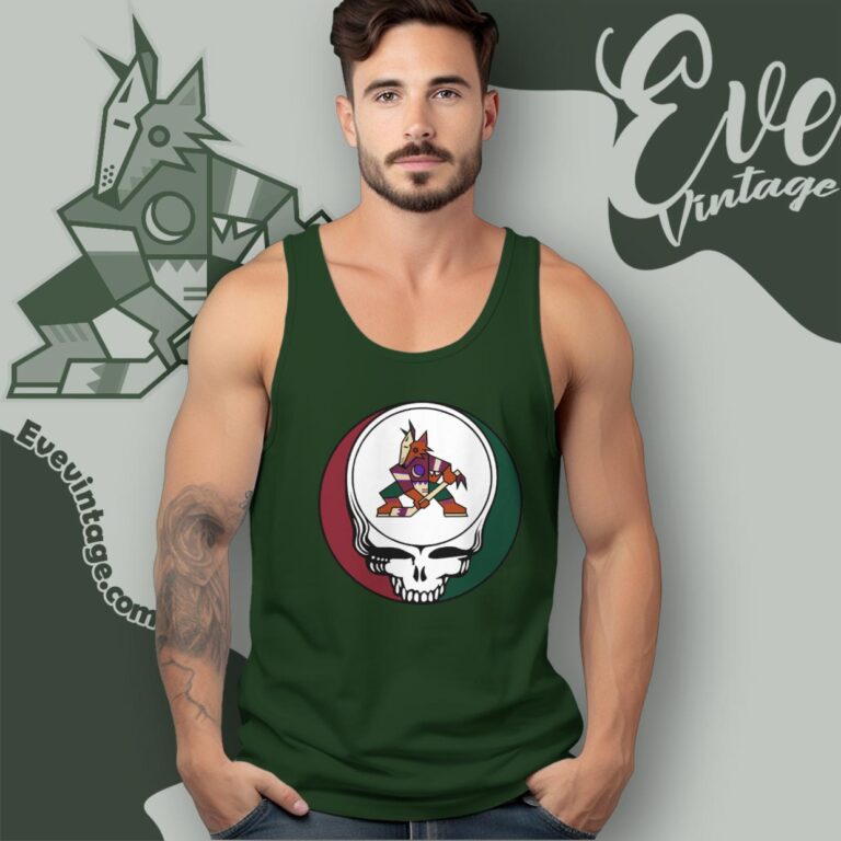 Arizona Coyotes Steal Your Face Grateful Dead Shirt Tank Top Racerback Arizona Coyotes Steal Your Face Grateful Dead Shirt Tank Top Racerback