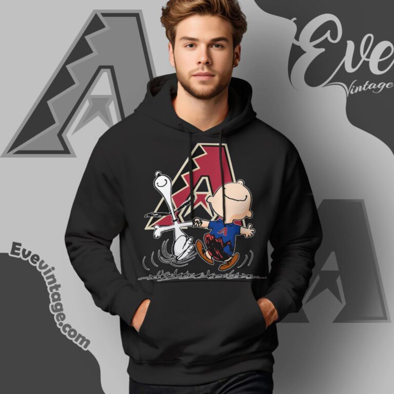 Arizona Diamondbacks Charlie Brown Snoopy Happy Dancing Shirt Hoodie Arizona Diamondbacks Charlie Brown Snoopy Happy Dancing Shirt Hoodie