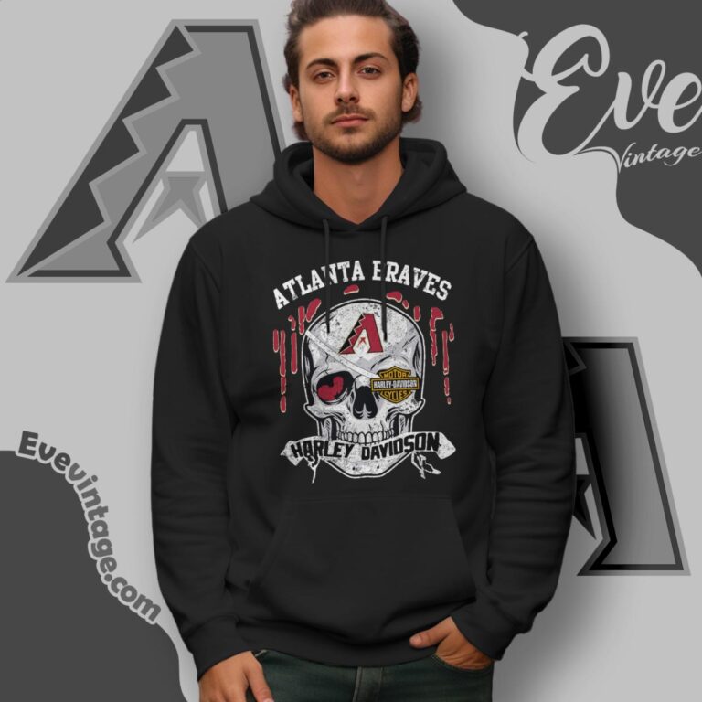 Arizona Diamondbacks Harley Davidson Skull Hoodie Arizona Diamondbacks Harley Davidson Skull Hoodie
