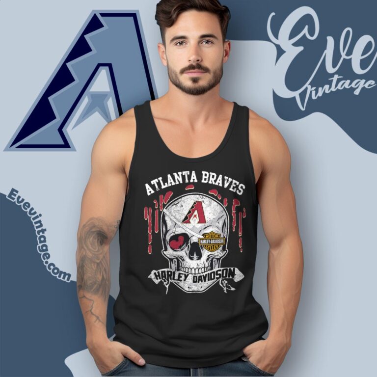 Arizona Diamondbacks Harley Davidson Skull Tank Top Racerback Arizona Diamondbacks Harley Davidson Skull Tank Top Racerback