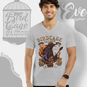 Arizona Dive Bar Bird Cage Saloon V Neck TShirt