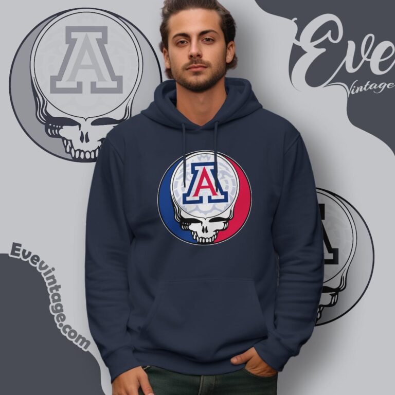 Arizona Wildcats Steal Your Face Stealie Shirt Hoodie Arizona Wildcats Steal Your Face Stealie Shirt Hoodie