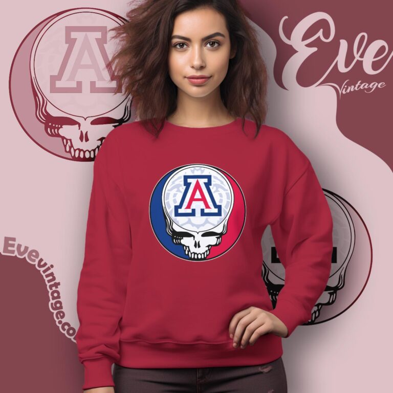 Arizona Wildcats Steal Your Face Stealie Shirt Sweatshirt Arizona Wildcats Steal Your Face Stealie Shirt Sweatshirt