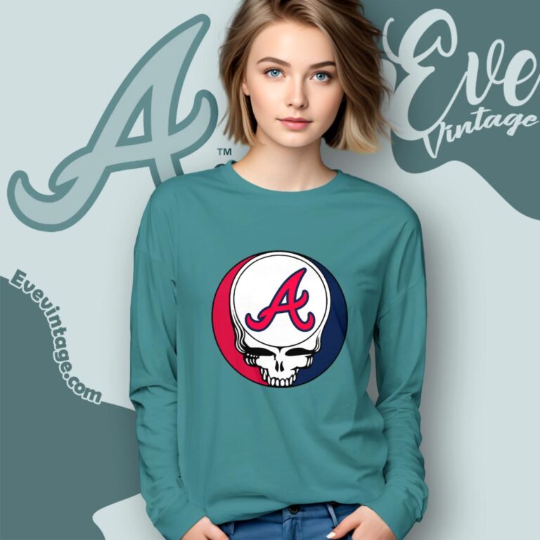 Atlanta Braves Steal Your Face Grateful Dead Shirt Long Sleeve Tee Atlanta Braves Steal Your Face Grateful Dead Shirt Long Sleeve Tee