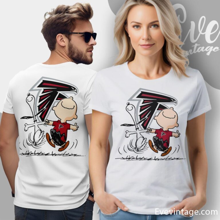 Atlanta Falcons Charlie Brown Snoopy Happy Dancing Shirt Women T Shirt Atlanta Falcons Charlie Brown Snoopy Happy Dancing Shirt Women T Shirt