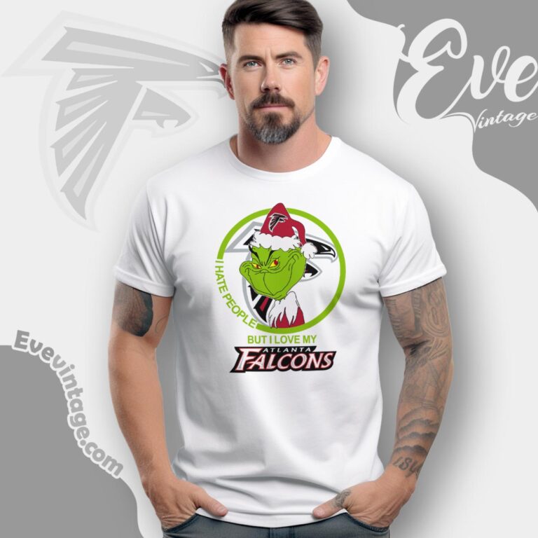 Atlanta Falcons Christmas Grinch Shirt I Hate People But I Love My Falcons T Shirt Atlanta Falcons Christmas Grinch Shirt I Hate People But I Love My Falcons T Shirt