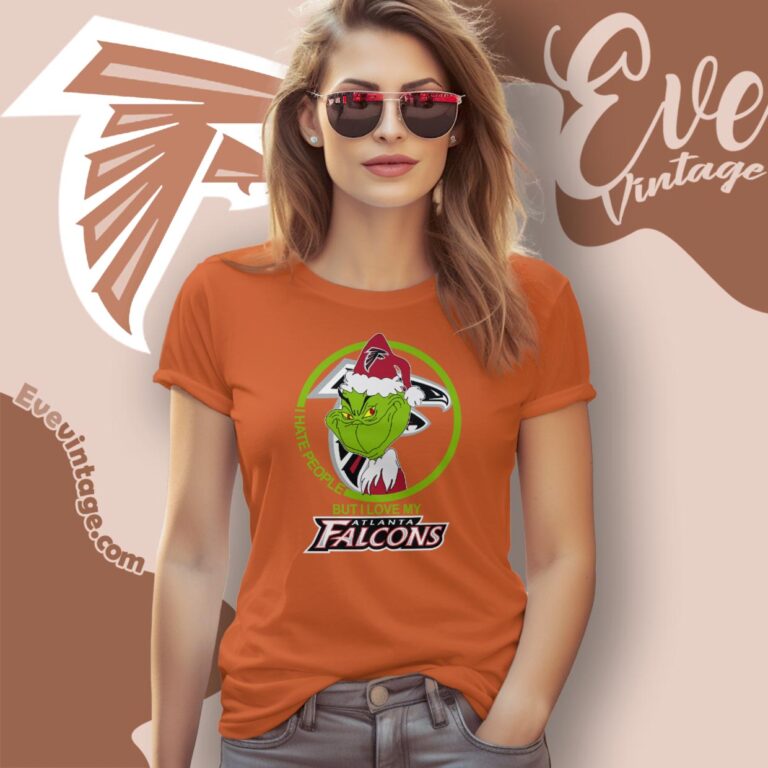 Atlanta Falcons Christmas Grinch Shirt I Hate People But I Love My Falcons Women T Shirt Atlanta Falcons Christmas Grinch Shirt I Hate People But I Love My Falcons Women T Shirt