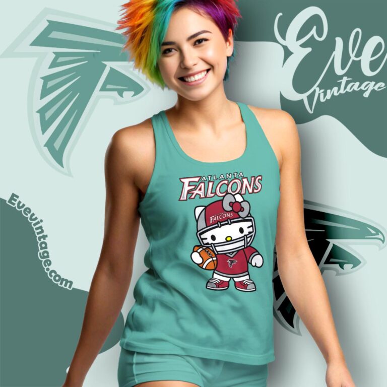 Atlanta Falcons Hello Kitty Shirt Tank Top Racerback Atlanta Falcons Hello Kitty Shirt Tank Top Racerback
