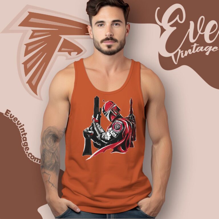 Atlanta Falcons Mandalorian Star Wars Shirt Tank Top Racerback Atlanta Falcons Mandalorian Star Wars Shirt Tank Top Racerback