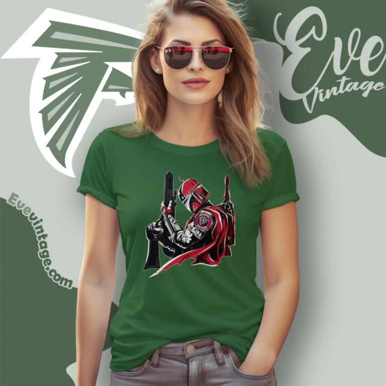 Atlanta Falcons Mandalorian Star Wars Shirt Women T Shirt Atlanta Falcons Mandalorian Star Wars Shirt Women T Shirt