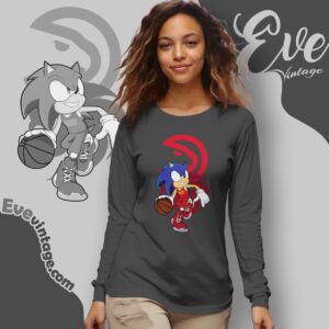 Atlanta Hawks Sonic The Hedgehog Shirt