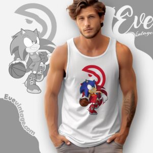 Atlanta Hawks Sonic The Hedgehog Shirt Tank Top Racerback