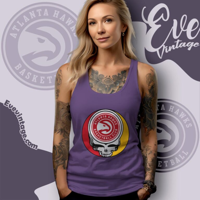 Atlanta Hawks Steal Your Face Grateful Dead Shirt Tank Top Racerback Atlanta Hawks Steal Your Face Grateful Dead Shirt Tank Top Racerback