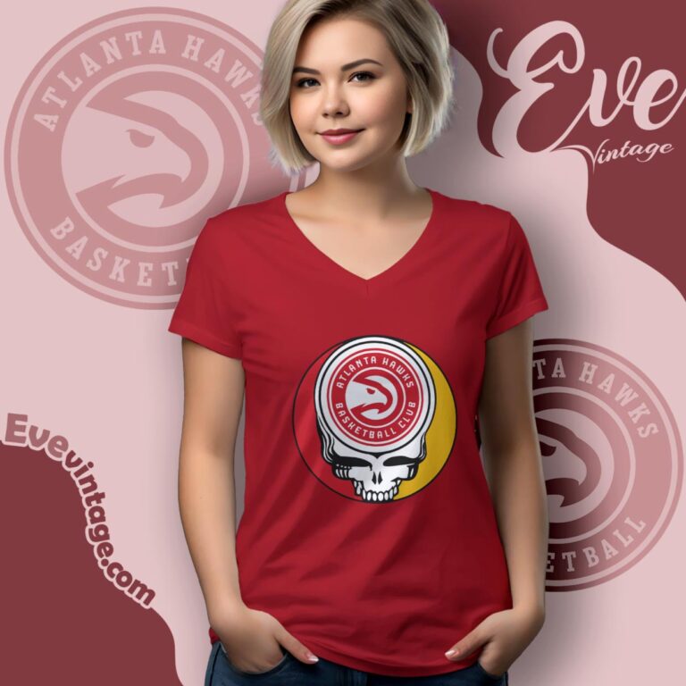 Atlanta Hawks Steal Your Face Grateful Dead Shirt V Neck TShirt Atlanta Hawks Steal Your Face Grateful Dead Shirt V Neck TShirt