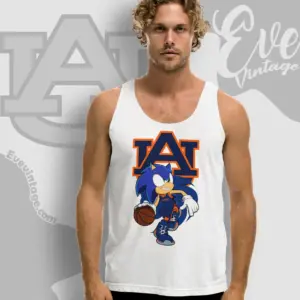 Auburn Tigers Sonic The Hedgehog Basketball Tank Top Racerback