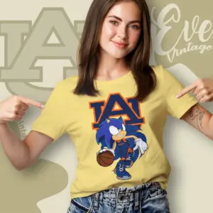 Auburn Tigers Sonic The Hedgehog Basketball Women T shirt