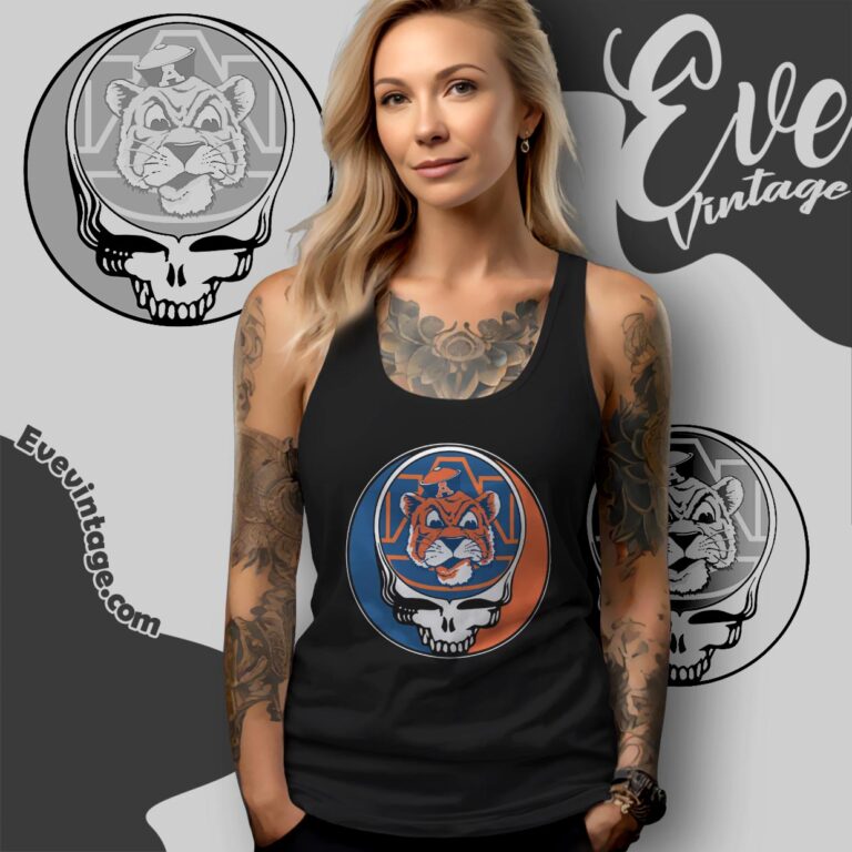 Auburn Tigers Steal Your Face Stealie Shirt Tank Top Racerback Auburn Tigers Steal Your Face Stealie Shirt Tank Top Racerback