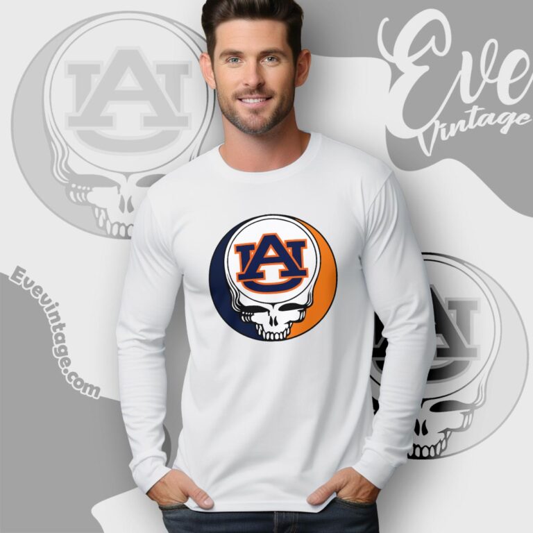 Auburn University Steal Your Face Grateful Dead Shirt Long Sleeve Tee Auburn University Steal Your Face Grateful Dead Shirt Long Sleeve Tee
