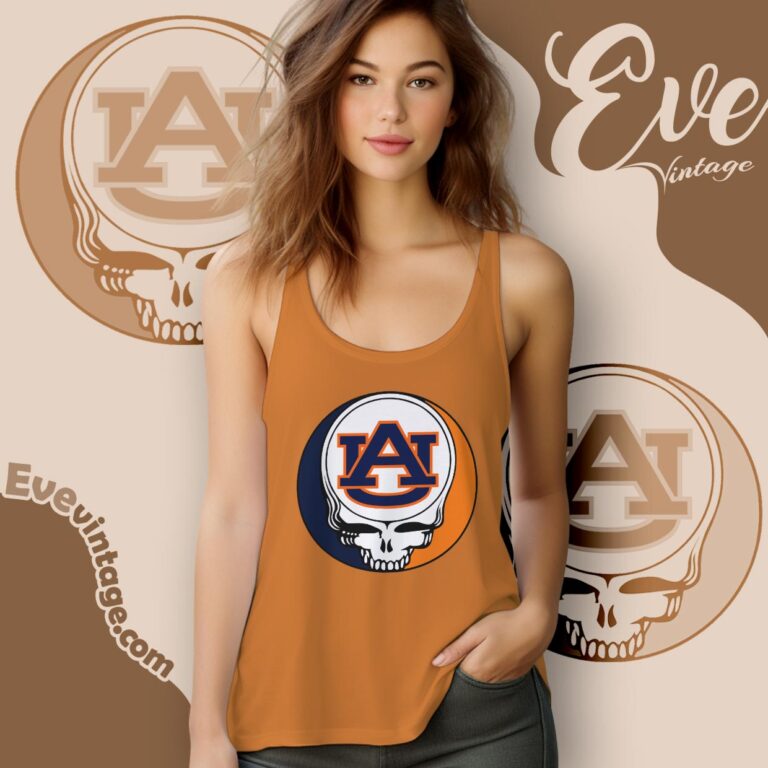 Auburn University Steal Your Face Grateful Dead Shirt Tank Top Racerback Auburn University Steal Your Face Grateful Dead Shirt Tank Top Racerback