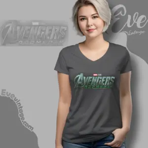 Avengers Doomsday Marvel Studios Logo V Neck TShirt