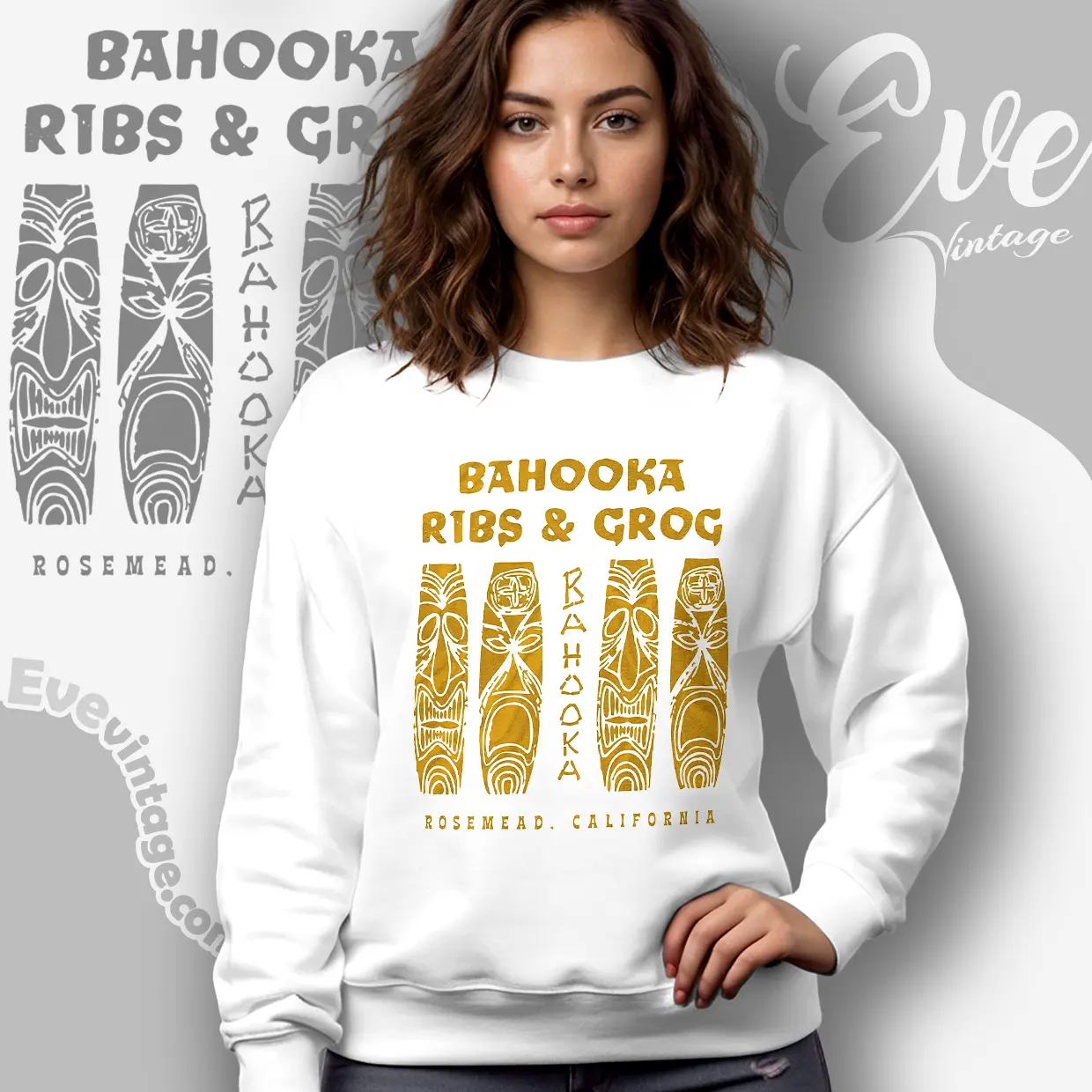 Bahooka Ribs Grog Shirt Rosemead Ca Tiki Bar Sweatshirt Bahooka Ribs Grog Shirt Rosemead Ca Tiki Bar Sweatshirt