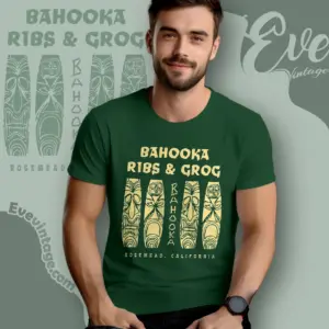 Bahooka Ribs Grog Shirt Rosemead Ca Tiki Bar T shirt