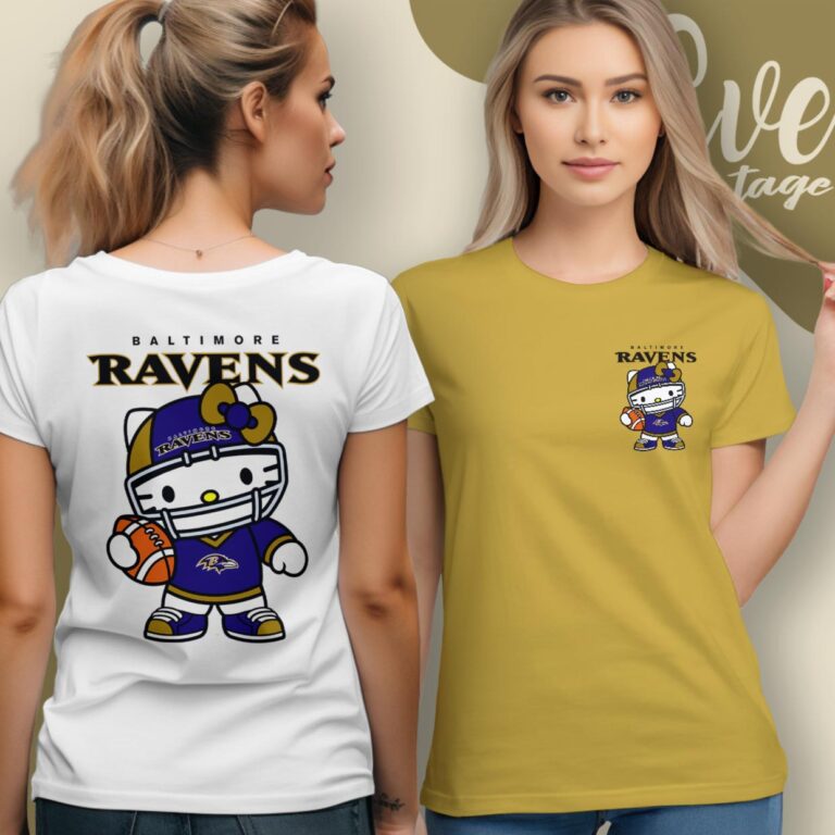 Baltimore Ravens Hello Kitty Shirt T Shirt Baltimore Ravens Hello Kitty Shirt T Shirt