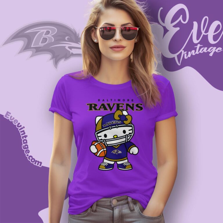 Baltimore Ravens Hello Kitty Shirt Women T Shirt Baltimore Ravens Hello Kitty Shirt Women T Shirt