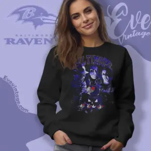 Baltimore Ravens Horror Halloween Sweatshirt
