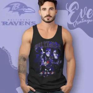 Baltimore Ravens Horror Halloween Tank Top Racerback