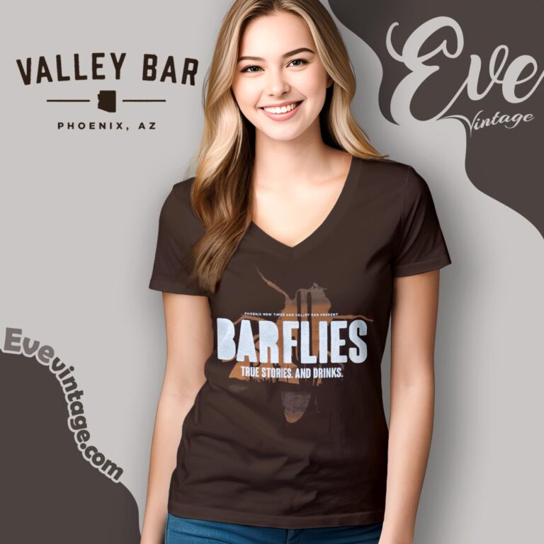 Bar Flies Valley Bar Shirt True Stories And Drinks V Neck TShirt Bar Flies Valley Bar Shirt True Stories And Drinks V Neck TShirt