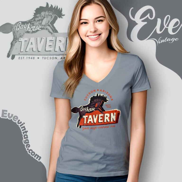 Bay Horse Tavern Dive Bar Shirt Tucson Az V Neck TShirt Bay Horse Tavern Dive Bar Shirt Tucson Az V Neck TShirt