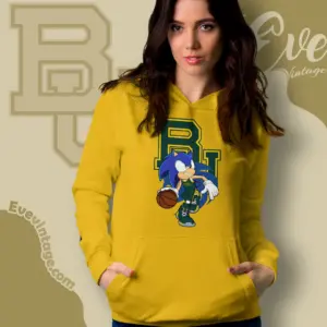 Baylor Bears Sonic The Hedgehog Basketball Hoodie