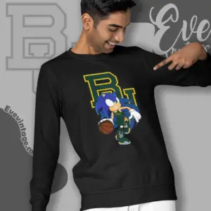 Baylor Bears Sonic The Hedgehog Basketball Sweatshirt
